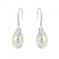 Серебряные серьги "Барокко III (Aurora Borealis)" с кристаллами Swarovski™ DS02A540 цена и информация | Серьги | pigu.lt