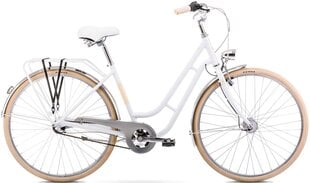 Miesto dviratis Romet Luiza Classic 28" 2023, baltas kaina ir informacija | Dviračiai | pigu.lt