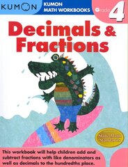 Grade 4 Decimals and Fractions Workbook ed. kaina ir informacija | Knygos mažiesiems | pigu.lt