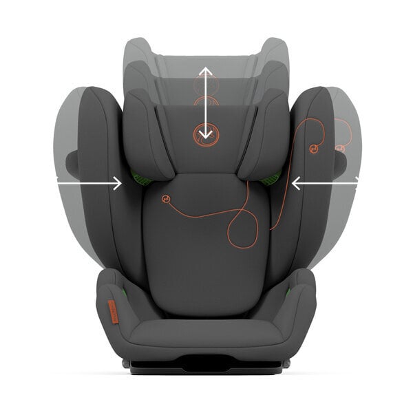 Cybex automobilinė kėdutė Solution G i-Fix, 15-50 kg, Lava Grey kaina ir informacija | Autokėdutės | pigu.lt