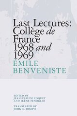 Last Lectures: College De France, 1968 and 1969 цена и информация | Пособия по изучению иностранных языков | pigu.lt