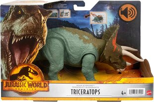 Dinozauro figūrėlė Triceratops Mattel Jurassic World HDX40 цена и информация | Игрушки для мальчиков | pigu.lt