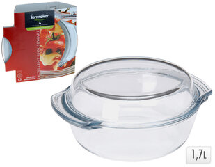 Стеклянная форма для выпечки, 1.7 л цена и информация | Формы, посуда для выпечки | pigu.lt