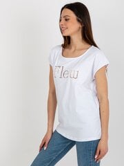 Marškinėliai moterims Fancy 668198, balti kaina ir informacija | Marškinėliai moterims | pigu.lt