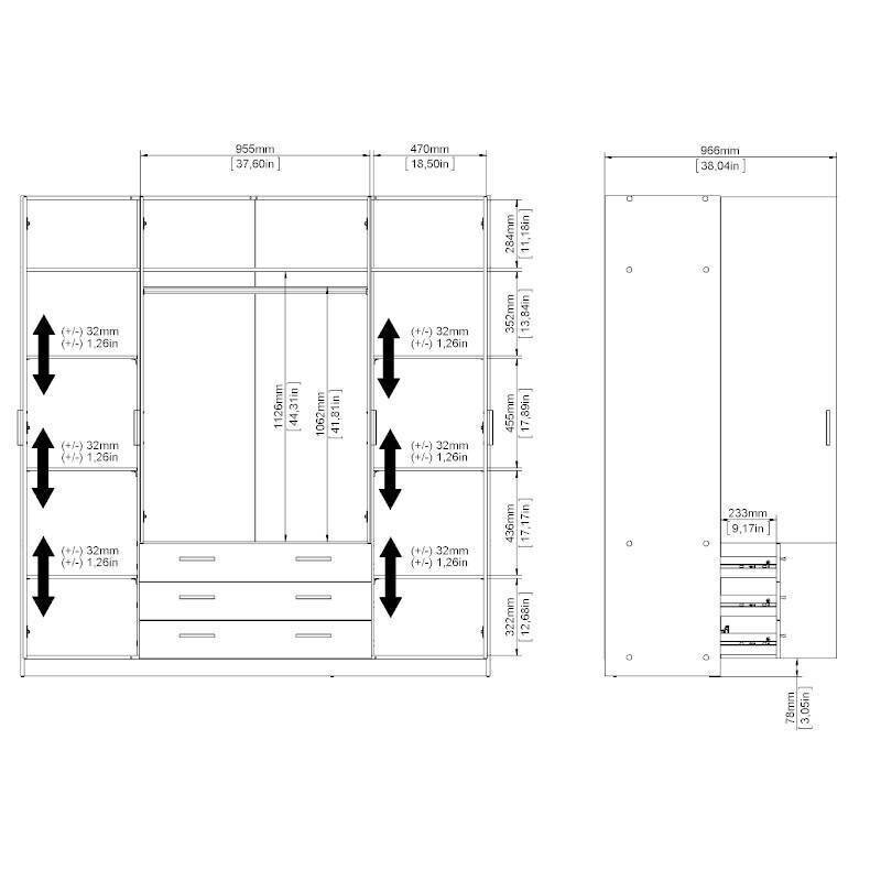 Spinta Aatrium Sprint, balta kaina ir informacija | Spintos | pigu.lt