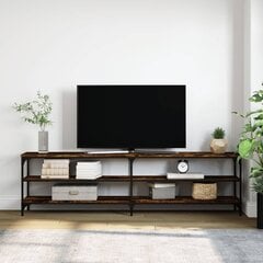 vidaXL Televizoriaus spintelė, dūminė, 180x30x50cm, mediena ir metalas kaina ir informacija | TV staliukai | pigu.lt