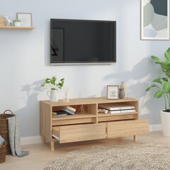 vidaXL Televizoriaus spintelė, ąžuolo, 100x34,5x44,5cm, mediena kaina ir informacija | TV staliukai | pigu.lt