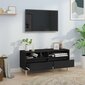 vidaXL Televizoriaus spintelė, juoda, 100x34,5x44,5cm, mediena kaina ir informacija | TV staliukai | pigu.lt