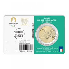 Moneta Olimpinės žaidynės Paryžiuje 2024 2021 kaina ir informacija | Numizmatika | pigu.lt