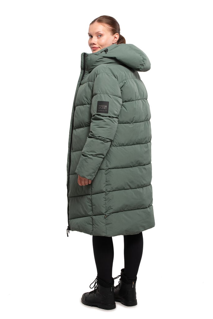 Женское зимнее пальто Rukka VIIINIKKA, зеленое цена | pigu.lt