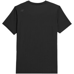 Marškinėliai vyrams 4F M 4FSS23TFTSM259 20S, juodi цена и информация | Футболка мужская | pigu.lt