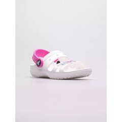 Crocs šlepetės mergaitėms, baltos, SW971432.6867 kaina ir informacija | Šlepetės, kambario avalynė vaikams | pigu.lt