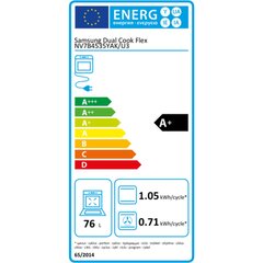 Духовка с пиролитической системой очистки Samsung NV7B4535YAK 1100 W 76 L цена и информация | Духовки | pigu.lt