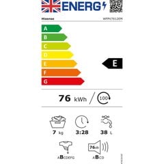 Стиральная машина Hisense WFVB7012EM Белый 60 cm 1200 rpm 7 kg цена и информация | Стиральные машины | pigu.lt