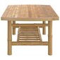 vidaXL Sodo kavos staliukas, 90x55x37cm, bambukas kaina ir informacija | Lauko kėdės, foteliai, pufai | pigu.lt