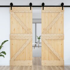 Durys vidaXL, 70x3,6x210 cm. kaina ir informacija | Vidaus durys | pigu.lt