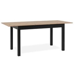 Stalas Finori Coburg 120, rudas/juodas kaina ir informacija | Virtuvės ir valgomojo stalai, staliukai | pigu.lt
