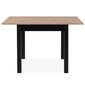 Stalas Finori Coburg 80, rudas/juodas kaina ir informacija | Virtuvės ir valgomojo stalai, staliukai | pigu.lt