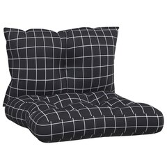 Palečių pagalvėlės vidaXL, juodos цена и информация | Подушки, наволочки, чехлы | pigu.lt