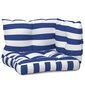vidaXL Palečių pagalvėlės, 3vnt., mėlynos ir baltos, oksfordo audinys kaina ir informacija | Pagalvės, užvalkalai, apsaugos | pigu.lt