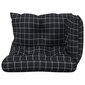 vidaXL Palečių pagalvėlės, 3vnt., oksfordo audinys, juodi langeliai kaina ir informacija | Pagalvės, užvalkalai, apsaugos | pigu.lt