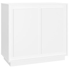 vidaXL Šoninė spintelė, baltos spalvos, 80x34x75cm, apdirbta mediena цена и информация | Шкафчики в гостиную | pigu.lt
