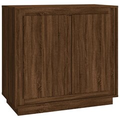 vidaXL Šoninė spintelė, ruda ąžuolo, 80x34x75cm, apdirbta mediena цена и информация | Шкафчики в гостиную | pigu.lt