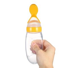 Išspaudžiamas šaukštas primaitinimui Squeeze, 4 mėn+ kaina ir informacija | Kūdikių indai, indeliai pienui ir įrankiai | pigu.lt