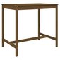 vidaXL Sodo stalas, medaus rudas, 121x82,5x110cm, pušies masyvas kaina ir informacija | Lauko stalai, staliukai | pigu.lt