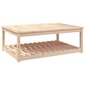 vidaXL Sodo stalas, 121x82,5x45cm, pušies medienos masyvas kaina ir informacija | Lauko stalai, staliukai | pigu.lt