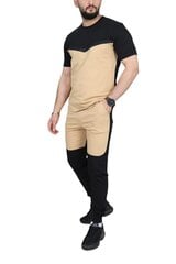 Laisvalaikio kostiumas vyrams Karter PK3010-50974, smėlio spalvos kaina ir informacija | Sportinė apranga vyrams | pigu.lt