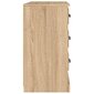 vidaXL Šoninė spintelė, ąžuolo, 104,5x35,5x67,5cm, apdirbta mediena kaina ir informacija | Svetainės spintelės | pigu.lt