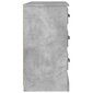 vidaXL Šoninė spintelė, betono pilka, 104,5x35,5x67,5cm, mediena kaina ir informacija | Svetainės spintelės | pigu.lt