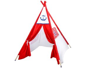 Палатка Tipi, белая цена и информация | Детские игровые домики | pigu.lt