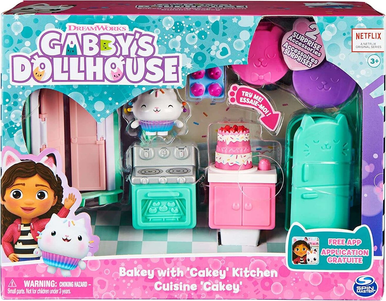 Lėlių virtuvės rinkinys Gabby's Dollhouse kaina ir informacija | Žaislai mergaitėms | pigu.lt