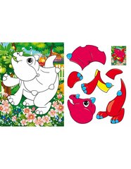 Аппликации + раскраски. Веселые динозаврики цена и информация | Книжки - раскраски | pigu.lt