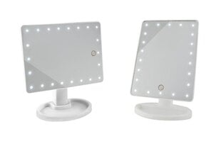 Šviečiantis kosmetinis veidrodis LED Soulima, 12,5x16,5x26 cm цена и информация | Косметички, косметические зеркала | pigu.lt