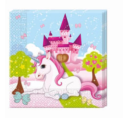 Popierinės servetėlės ​​Unicorn, 33 x 33 cm kaina ir informacija | Vienkartiniai indai šventėms | pigu.lt