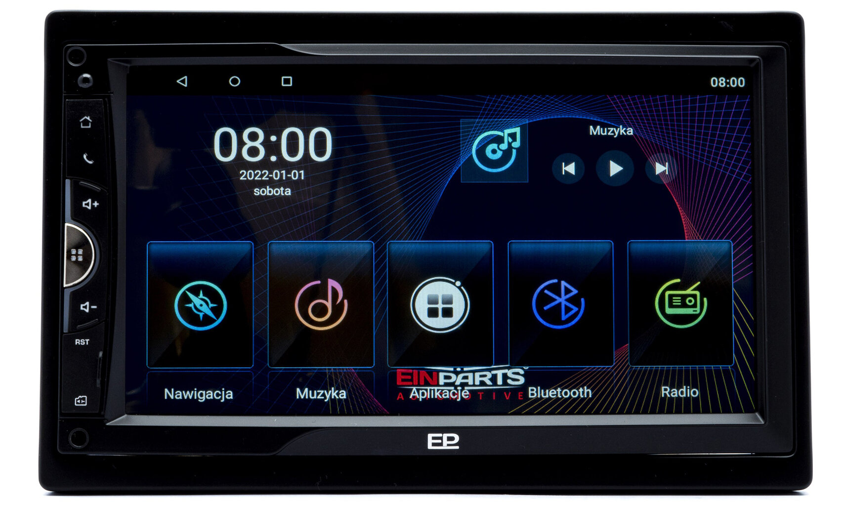 EinParts EPCR12 Automobilinis radijas Android Automagnetolos BT SD 2 GB RAM kaina ir informacija | Automagnetolos, multimedija | pigu.lt