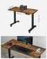 Elektrinis reguliuojamo aukščio rašomasis stalas Songmics, 60x120 cm, rudas/juodas kaina ir informacija | Kompiuteriniai, rašomieji stalai | pigu.lt
