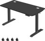 Elektrinis reguliuojamo aukščio rašomasis stalas Songmics , 140 x 70, juodas kaina ir informacija | Kompiuteriniai, rašomieji stalai | pigu.lt