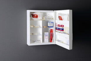 Аптечка первой помощи - тумба 35x45x15 см, белый пластик цена и информация | Аптечки и товары для безопасности | pigu.lt
