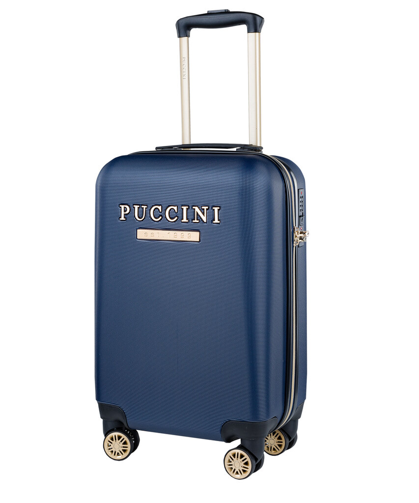 Mažas lagaminas Puccini ABS017 S, mėlynas kaina ir informacija | Lagaminai, kelioniniai krepšiai | pigu.lt