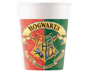 Vienkartiniai popieriniai puodeliai Harry Potter, 200 ml kaina ir informacija | Vienkartiniai indai šventėms | pigu.lt