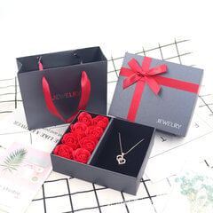 Подарочная коробка с 8 мыльными розами (украшения в подарочный набор не входят), LIVMAN цена и информация | Другие оригинальные подарки | pigu.lt