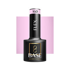 Gelinio lakavimo bazė Ocho Nails Base Flex 160 rožinis, 5 g kaina ir informacija | Nagų lakai, stiprintojai | pigu.lt
