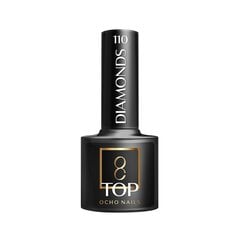 Гель для ногтей Ocho Nails Hybrid Top Diamonds no wipe -5 г цена и информация | Лаки, укрепители для ногтей | pigu.lt