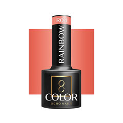 Hibridinis nagų lakas Ocho Nails Color Rainbow, R04 oranžinė, 5 g kaina ir informacija | Nagų lakai, stiprintojai | pigu.lt