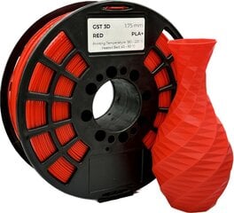 GST 3D filament PLA+ Red цена и информация | Смарттехника и аксессуары | pigu.lt