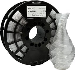 GST 3D filament  PETG Crystal цена и информация | Смарттехника и аксессуары | pigu.lt